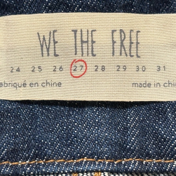 We The Free Blue Flare Wide Leg Jeans - Picture 4 of 11